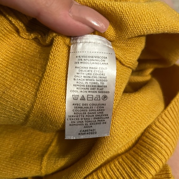 NWOT LOFT  sweater with ruffled neckline - Picture 7 of 9